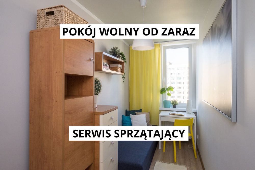 Ładny pokój wolny od zaraz / PRAGA POŁUDNIE / Ostrobramska 82 / SERWIS SPRZĄTAJĄCY / Atrium Promenada / 2 ŁAZIENKI