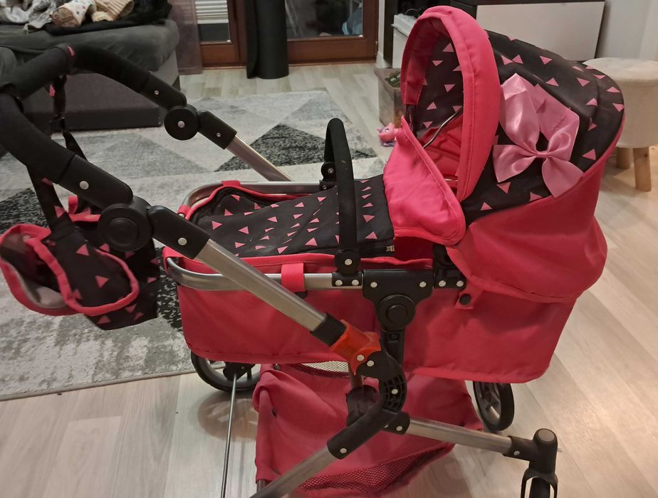 Wozek dla lalek z wypinaną gondolą