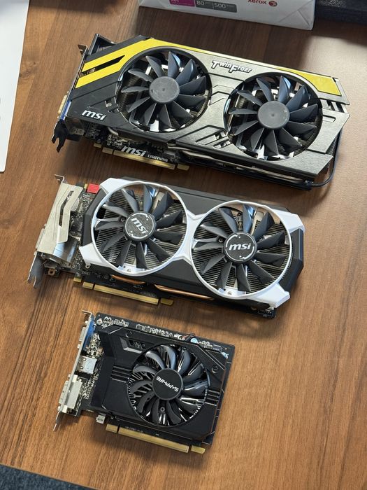 Karty graficzne GTX960 Radeon R7970 R7 250
