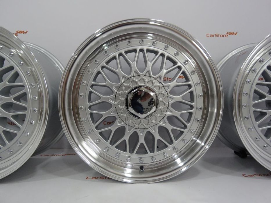 Jante Look BBS RS 17 x 7.5 et20 4x100 + 4x114.3 Silver