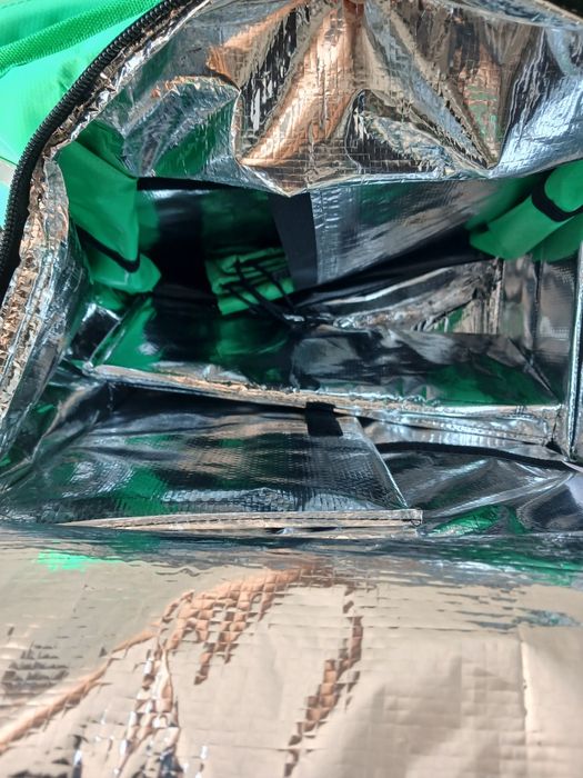 Capacete e mochila uber Eats