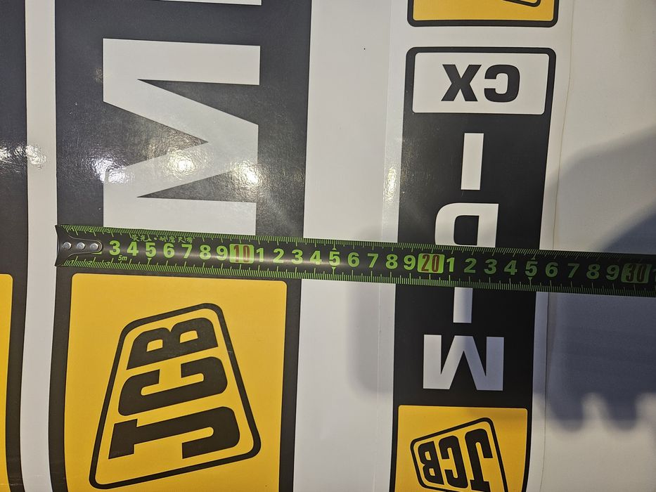 Naklejki na koparkę JCB MIDI