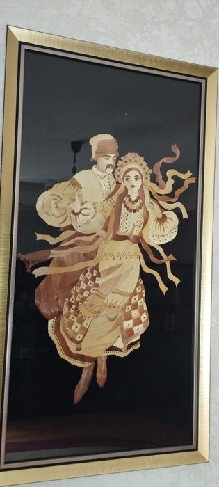 Продам картини з соломки, українка та козак