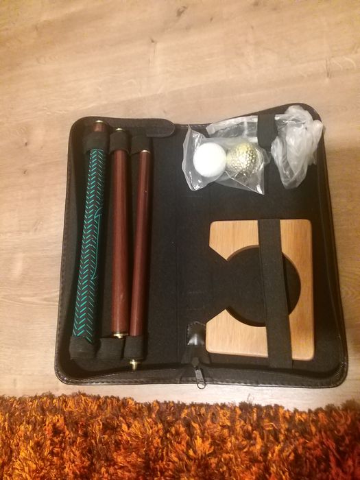 Conjunto de taco de golfe portátil mini kit prática