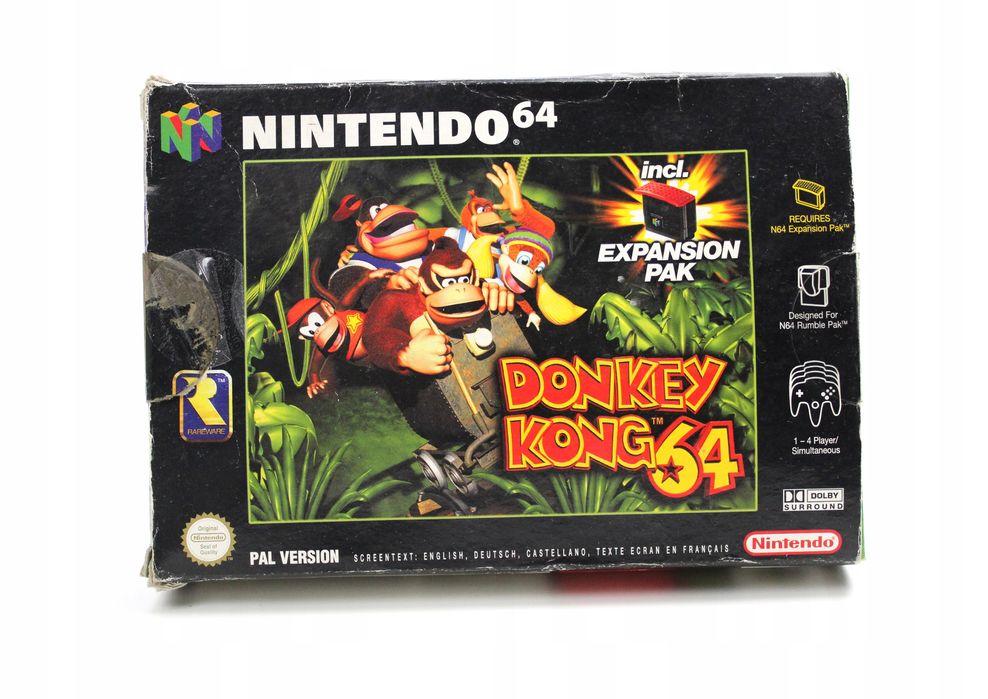 Donkey Kong 64 - NINTENDO 64 N64 Nintendo Expansion PAK !