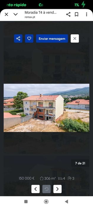 Moradia Geminada em Fase de Acabamentos