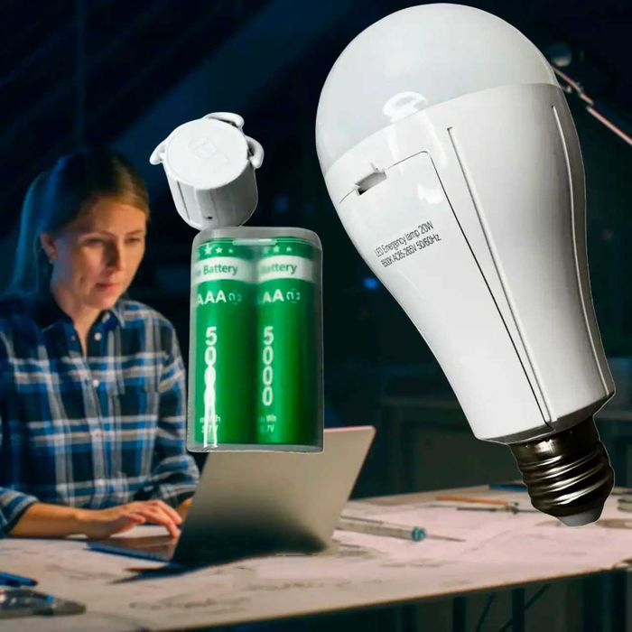 LED Лампочка FAE-3920 з 2 акумуляторами та гачком для підвішування