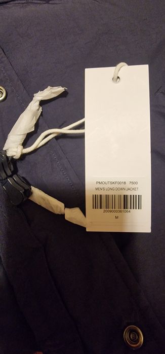 Пуховик мужской PRPY, синий, фирменный, новый. M, Пух 90%