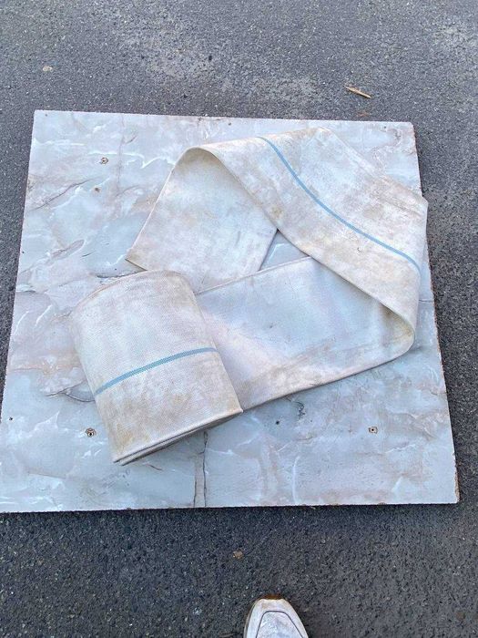 Пожарний рукав полотно Б/У  без концевых муфт  150мм=10 м