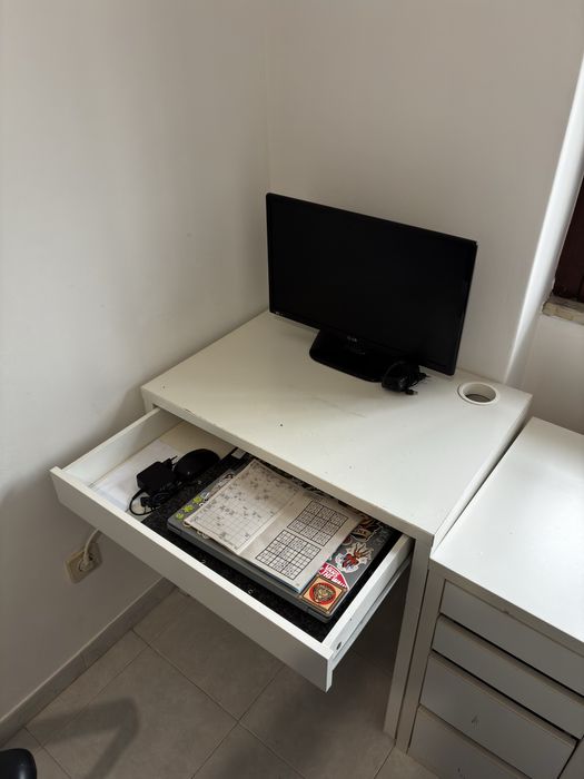 Secretaria branca IKEA completa