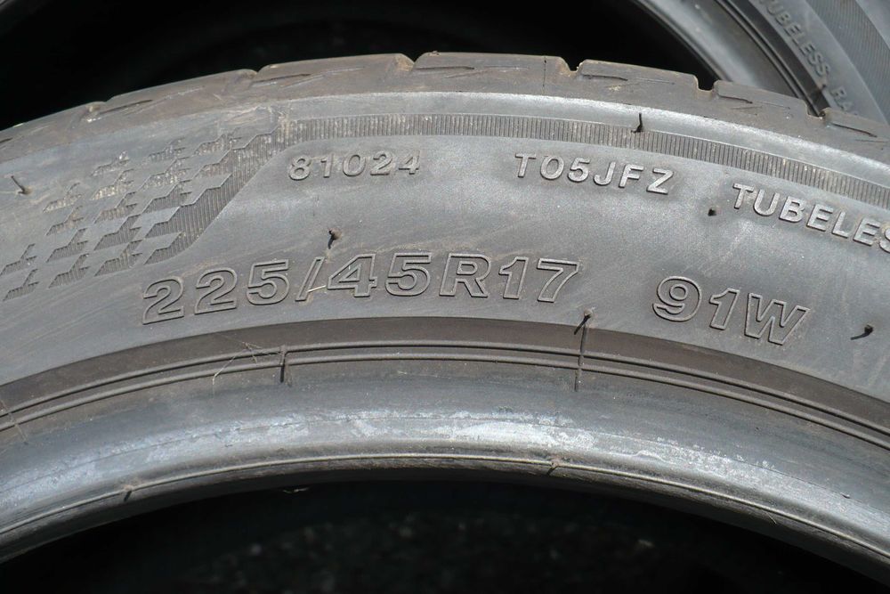 Opony Bridgestone Turanza T005 225/45R17 91W 6,5mm Lato 2020r. 2 szt.