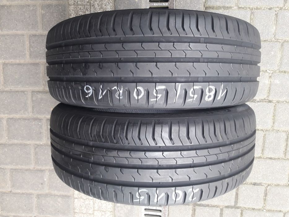 185/50R16 81H CONTINENTAL , dwie opony letnie.