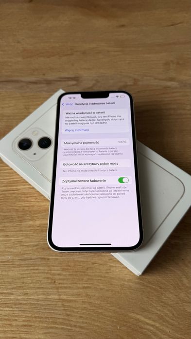 iPhone 13 Mini Biały 128GB Bateria 100%