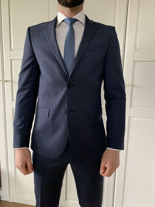 Oryginalny garnitur DKNY 100% wełna Superfine Wool Super 100%