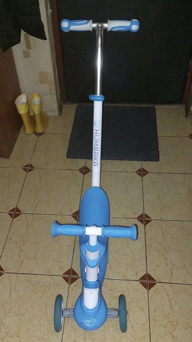 Самокат дитячий Humbaka Fun триколісний Синій