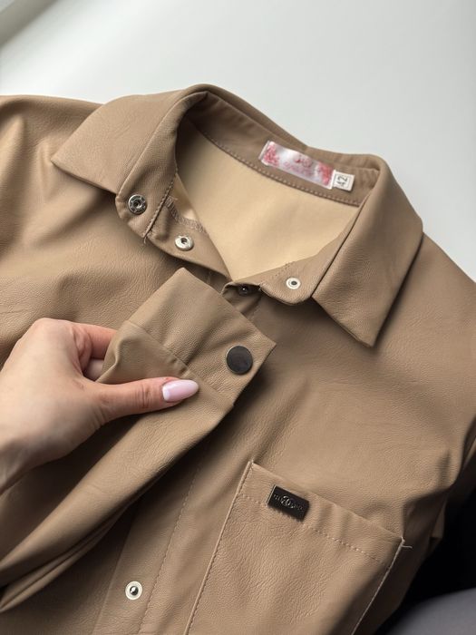 Рубашка з еко-шкіри