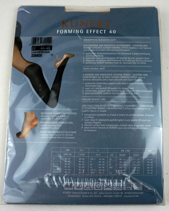 Rajstopy modelujące Kunert Forming Efect 40 IV XL 44-46 beż cashmere
