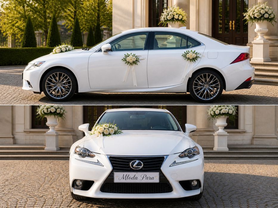 Auto do ślubu, samochód do ślubu. Lexus is350