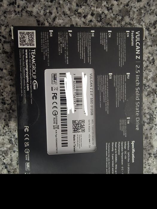 Disco Rígido Team Group T-Force Vulcan Z SSD 2.5" 512GB SATA 3