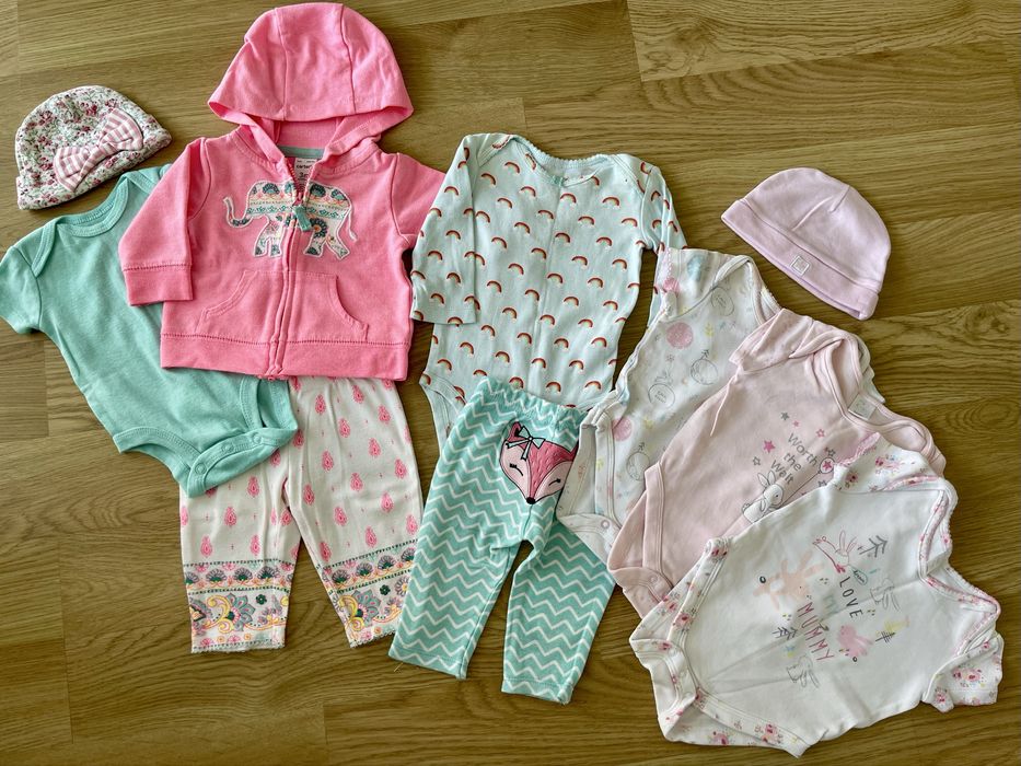 Бодіки, сліпи , одяг для дівчинки 0-3 міс Carter’s ціна за ВСЕ