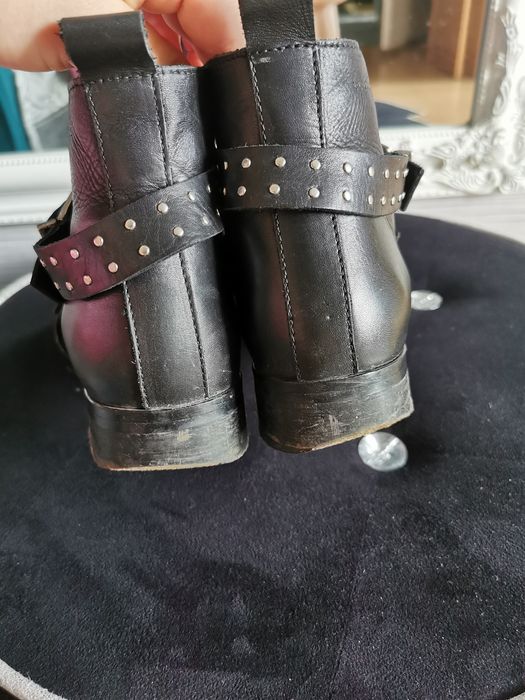 Botki sztyblety jesienne Wojas dżety klamry