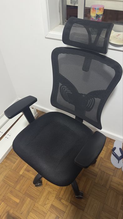 Cadeira de Escritório Ergonómica Noblewell Preto / Cadeira de Secretária