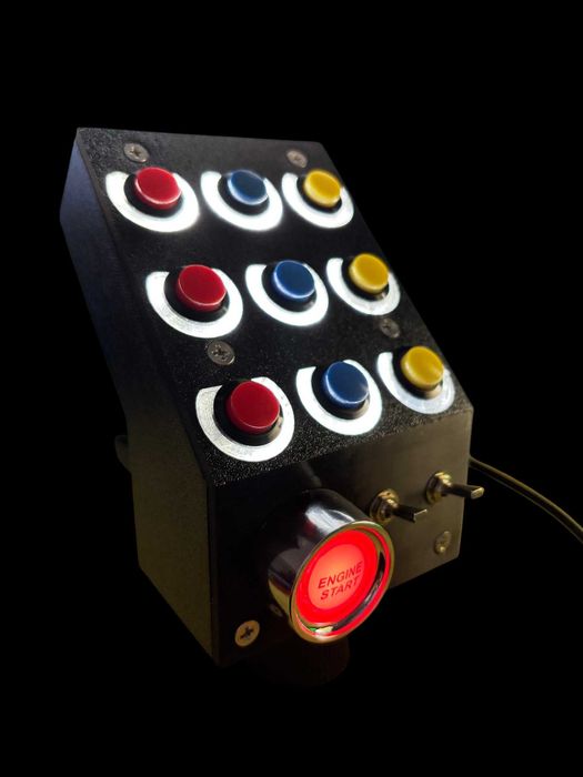 Button Box symulator Euro Truck ETS ATS Assetto Farming Panel LED