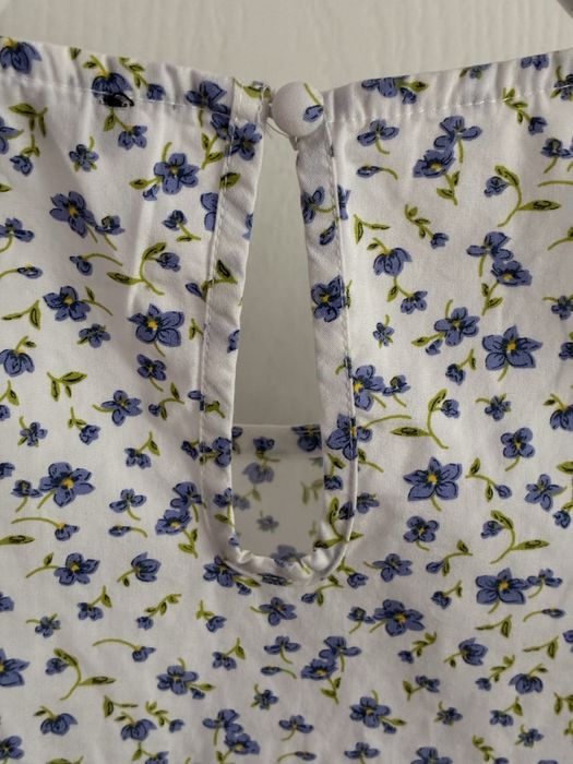 Koszulka bluzka off shoulder kwiatki XL 42 bawełna