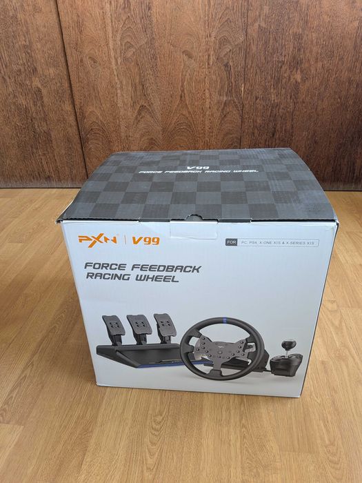 Pack Volante PXN V99 Com Manete H e Pedais - Como Novo (PC/Xbox/PS)