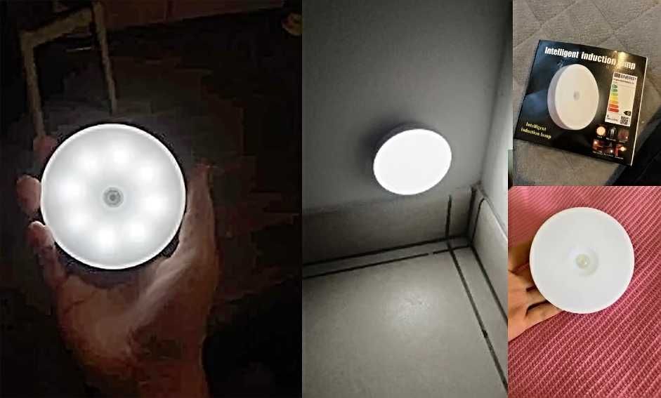 светильник с датчиком освещенности и движения ночник ЮСБ для блэкаута