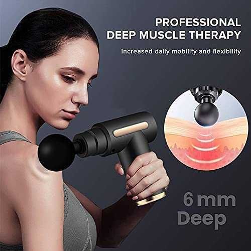 (NOVA) Pistola de massagem muscular, ecrã tátil LCD, leve