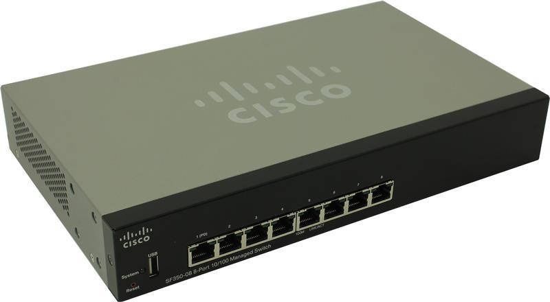 Комутатор Cisco SB SF350-8-K9