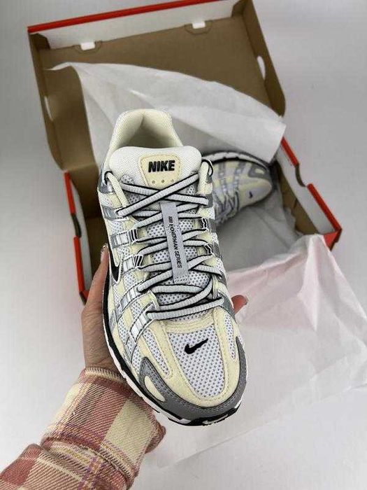 Кроссовки Женские Nike P6000 White Yellow /Кросівки Жіночі Найк P 6000 Coconut Milk
