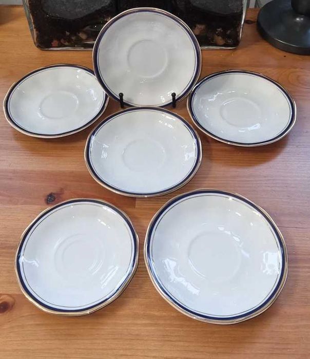 Unikat Komplet Bavarian Porzellan „Erika” Echt Kobalt | 5+1