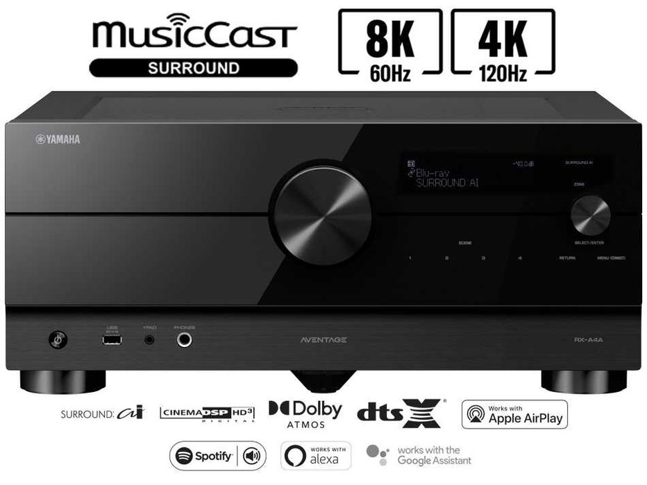 Yamaha MusicCast RX-A4A Amplituner Kino domowe Musiccast SKLEP RATY