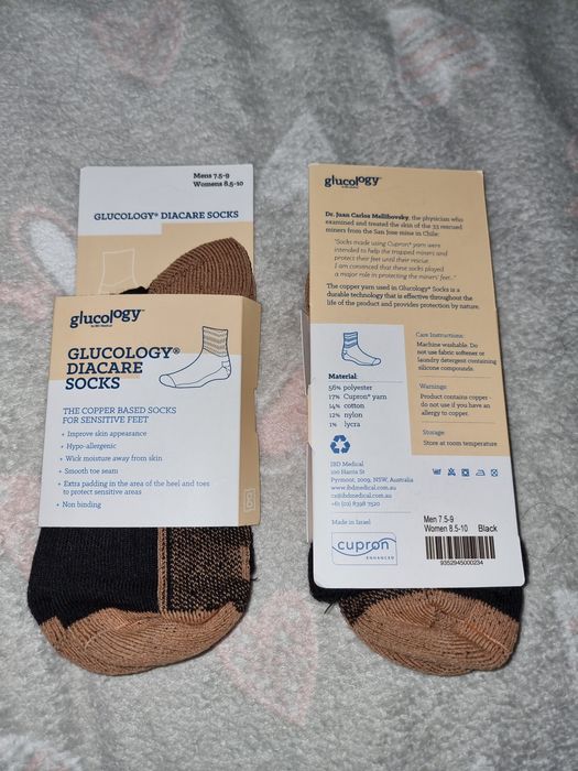 Nowe skarpety Glucology Diacare z miedzią – dla wrażliwych stóp