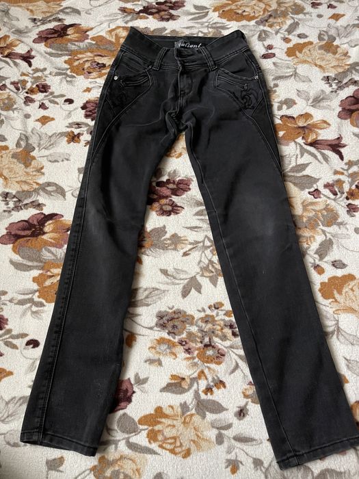 Штани чорні на дівчинку, джинси, черные джинсы на девочку