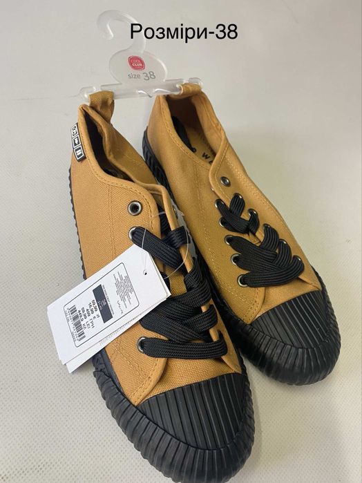НОВІ ! КЕДИ  легкі , зручні , cotton 100%, розмір 38