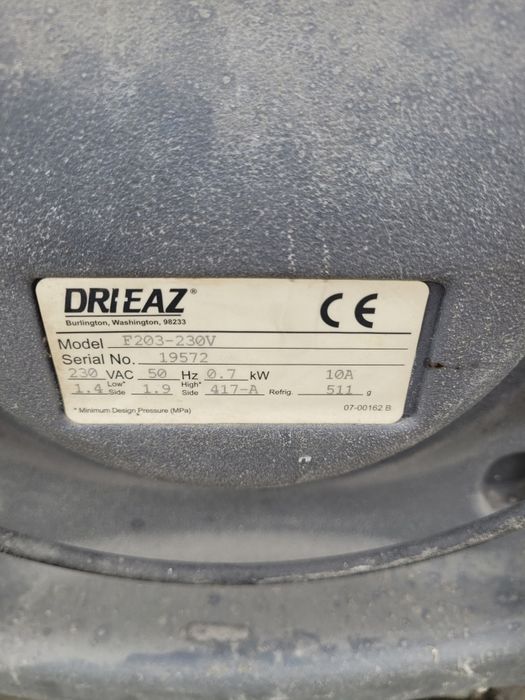 Osuszacz Dri-Eaz DrizAir 1200 – na serwis obudowa itp uszkodzony