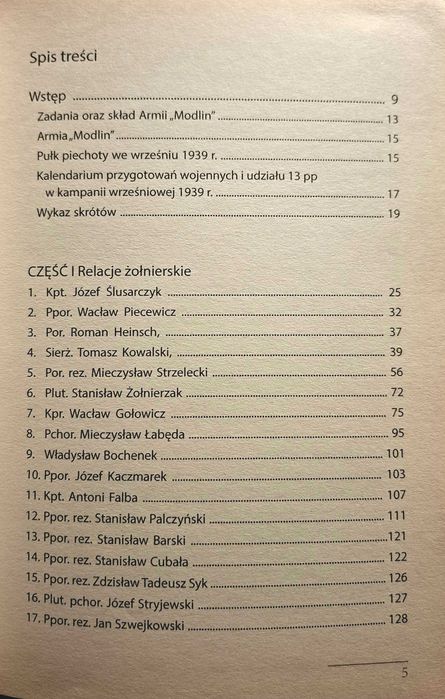 13 Pułk Piechoty w Kampanii Wrześniowej 1939 Relacje Pułtusku