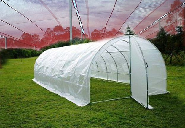 Estufa Agrícola 6mx3mx2,3m com c/ PORTA METAL - 7 arcos