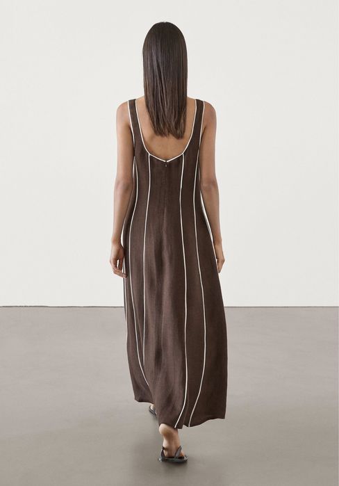 Лляна сукня Massimo Dutti