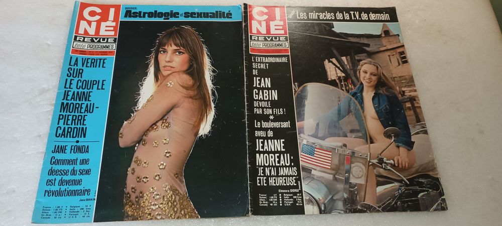 Lote de 12 revistas  Ciné Télé Revue Anos 70