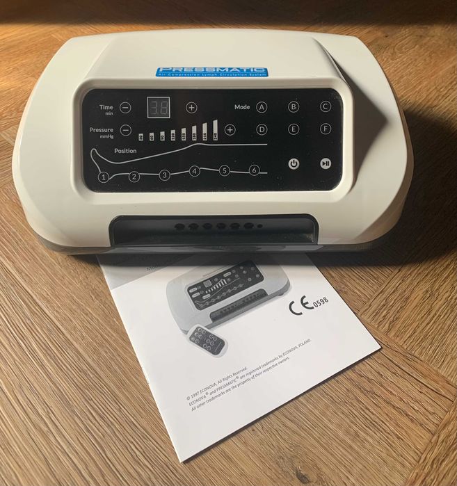 Pressmatic PM-6000D do presoterapii drenażu limfatycznego + mankiety