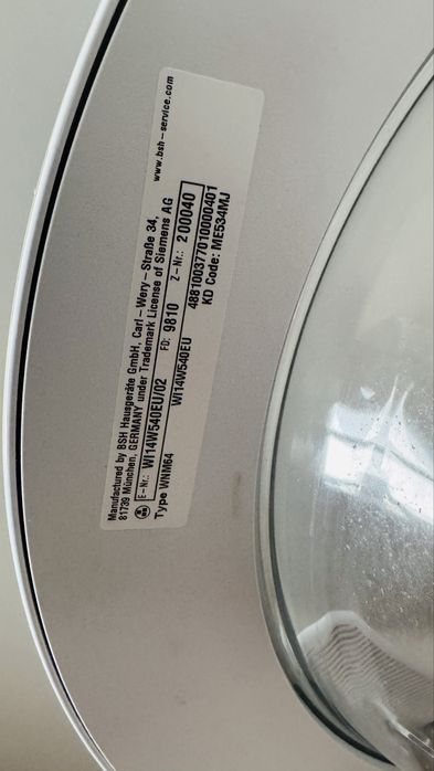 Pralka do zabudowy Siemens IQ700