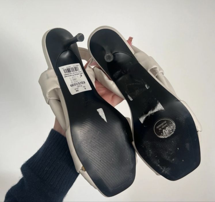 Eleganckie sandały NEXT Forever Comfort szare miękkie 39 summer vibes romantic