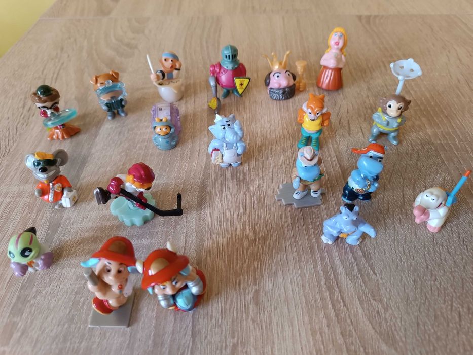 Figurki z Kinder niespodzianki, Sponge Bob, zwierzątka, Kung Fu Panda