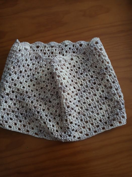 Gola croché em algodão ecológico