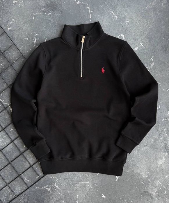 ‼️TOP‼️БЕЗ ПРЕДОПЛАТ‼️Мужская кофта полу зип поло Polo Ralph Lauren | кофта полу замок поло Ральф | зипка Polo Ralph Lauren | кофта 1/3 поло |