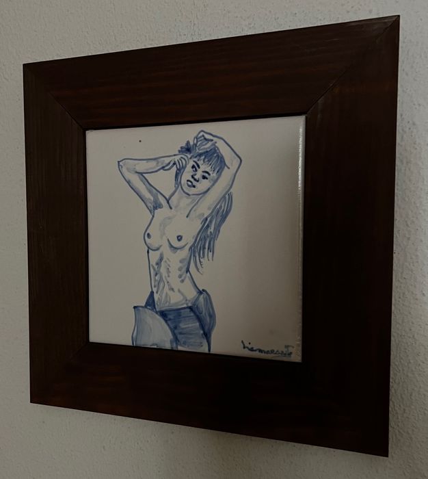 Quadro em azulejo pintados a mão